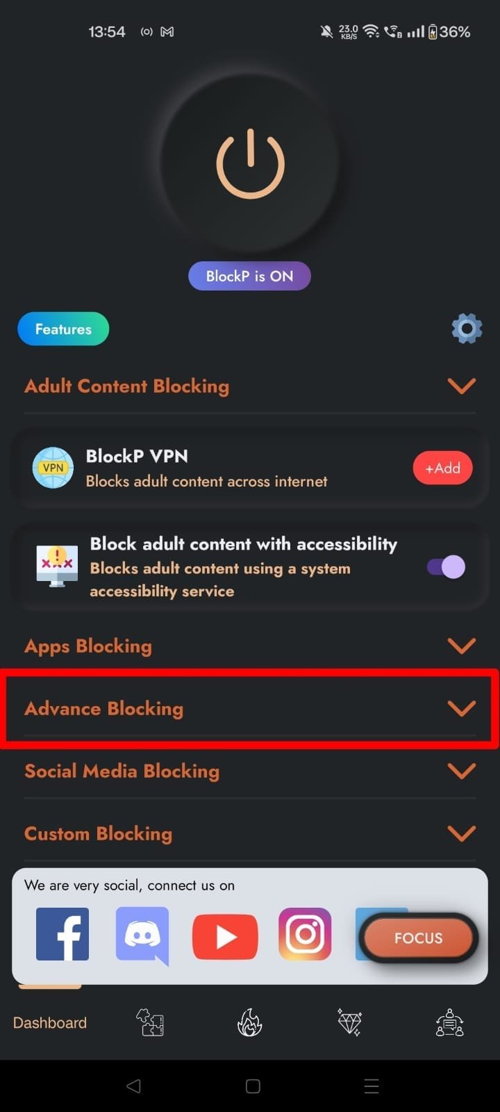 advance blocking